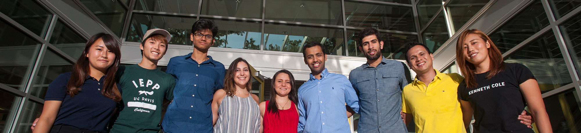group of young diverse people looking at the camera