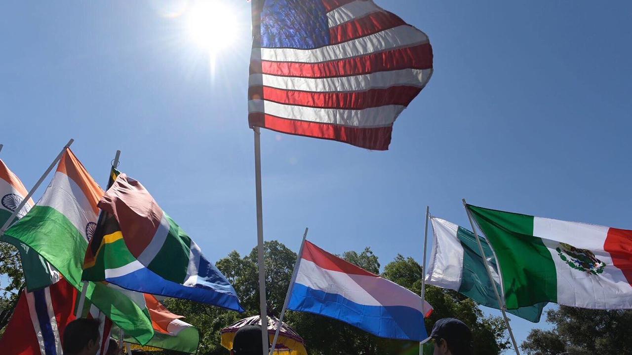 Parade of flags