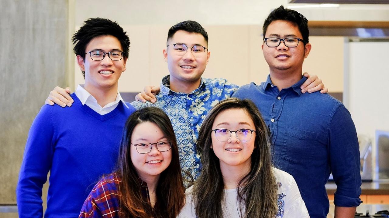 Student finalists in the IFTSA and MARS Product Development Competition. group of students smiling