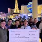 Prize winners posing for group photo