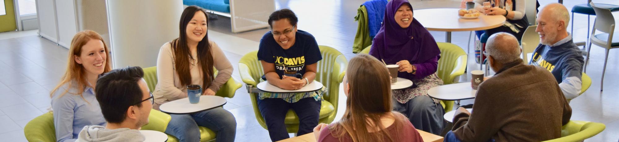 students at the international center 