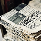 stack of newspapers