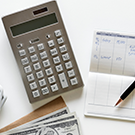 calculator and money