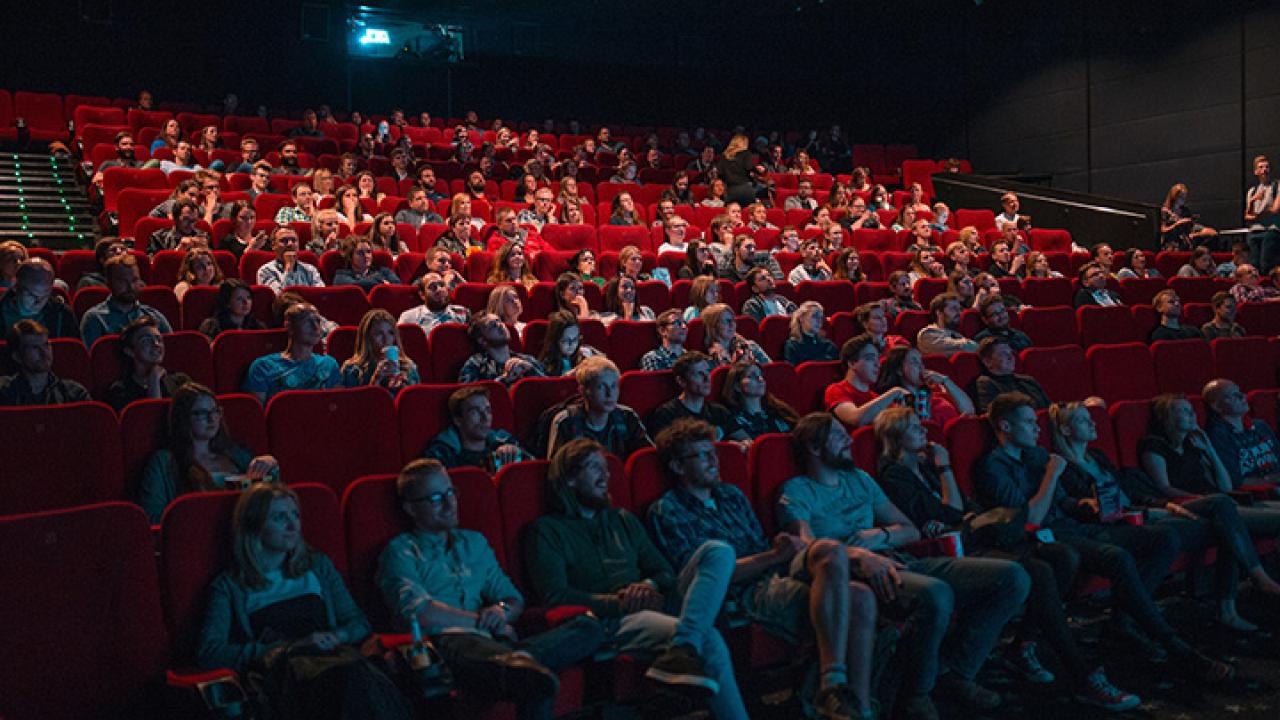 lots of people in a movie theatre